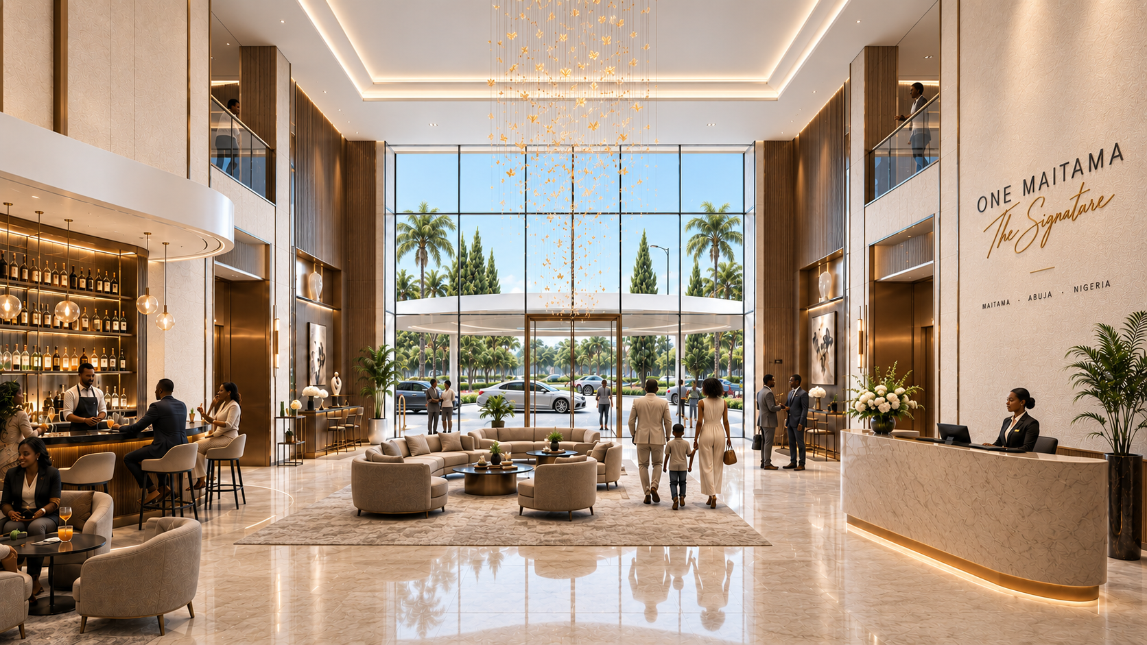 Lobby rendering for ONE MAITAMA
